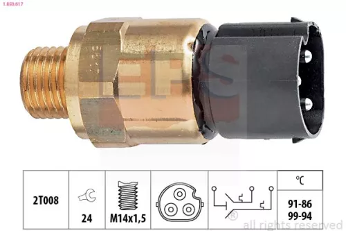 Temperatuurschakelaar, radiatorventilator EPS 1.850.617)