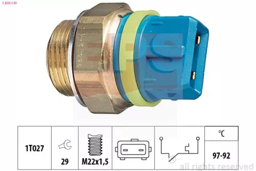 Temperatuurschakelaar, radiatorventilator EPS 1.850.145)