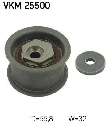 Ombuigingspoelie/geleidingspoelie, distributieriem SKF VKM 25500)