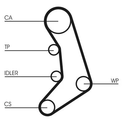 Distributieriem CONTINENTAL CTAM CT758)