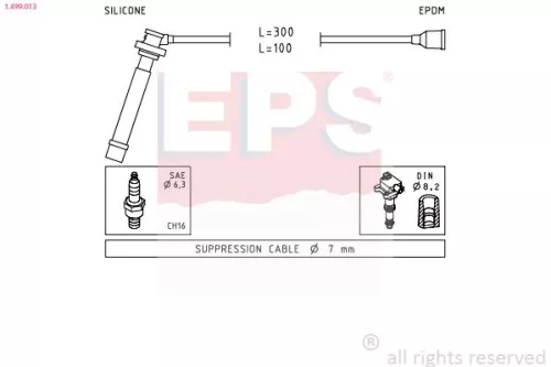 Ontstekingskabelset EPS 1.499.013)