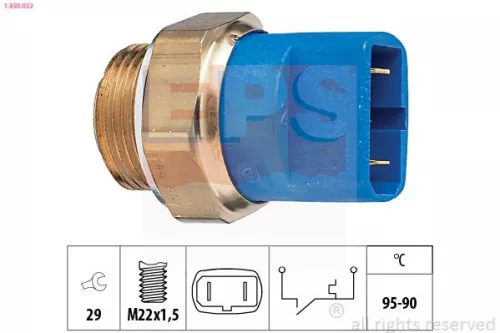 Temperatuurschakelaar, radiatorventilator EPS 1.850.032)