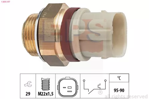 Temperatuurschakelaar, radiatorventilator EPS 1.850.197)