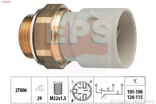 Temperatuurschakelaar, radiatorventilator EPS 1.850.649)