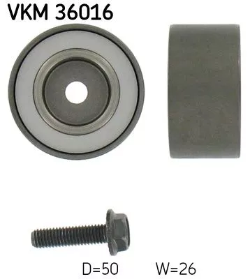 Ombuigings-/geleidingspoelie, V-geribbelde riem SKF VKM 36016)