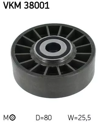 Riemspanner, V-geribbelde riem SKF VKM 38001)