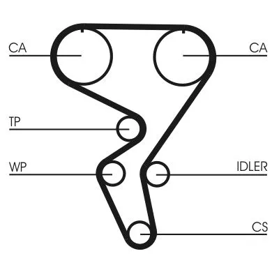Timing Belt CONTINENTAL CTAM CT724)