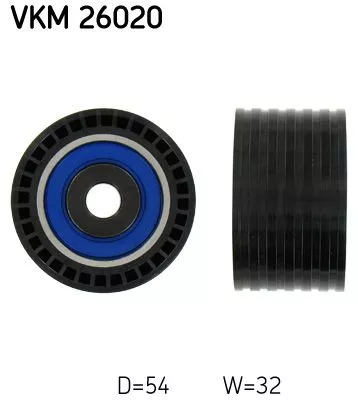 Deflection Pulley/Guide Pulley, timing belt SKF VKM 26020)
