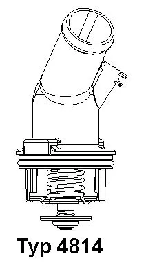 Thermostaat, koelvloeistof BorgWarner (Wahler) 4814.92D)