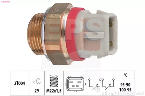 Temperatuurschakelaar, radiatorventilator EPS 1.850.682)