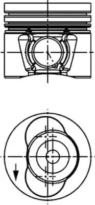 Zuiger KOLBENSCHMIDT 40734600)