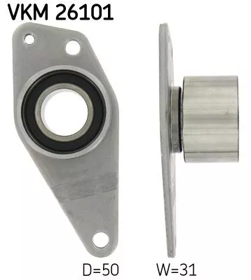 Deflection Pulley/Guide Pulley, timing belt SKF VKM 26101)