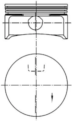 Zuiger KOLBENSCHMIDT 99741610)
