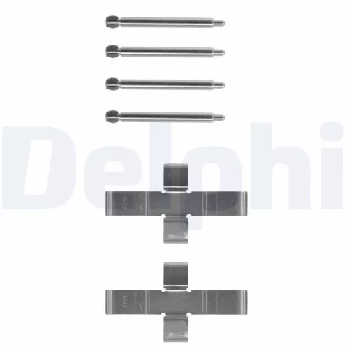 Accessoirekit, schijfremblokken DELPHI LX0047)