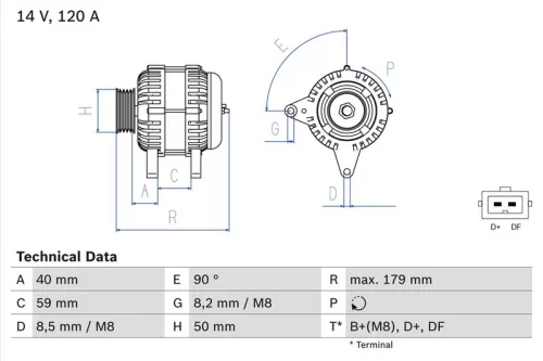 Dynamo BOSCH 0 986 041 300)