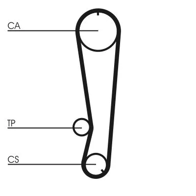 Distributieriem CONTINENTAL CTAM CT569)