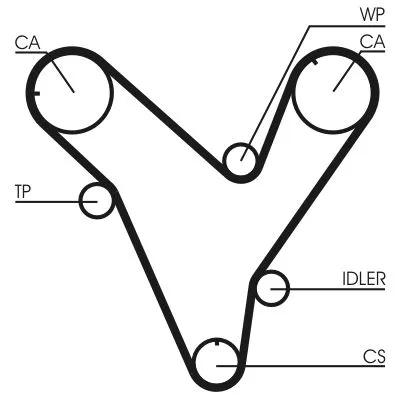 Distributieriem CONTINENTAL CTAM CT829)