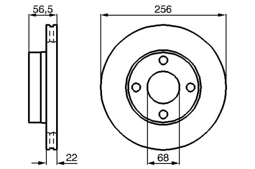 Remschijf BOSCH 0 986 478 550)