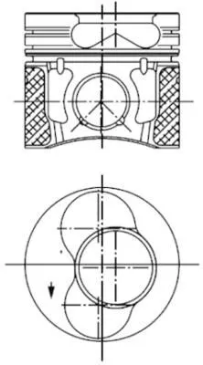 Zuiger KOLBENSCHMIDT 99851600)