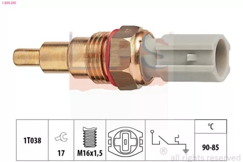 Temperatuurschakelaar, radiatorventilator EPS 1.850.205)