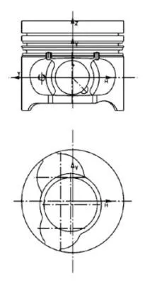 Zuiger KOLBENSCHMIDT 40465600)