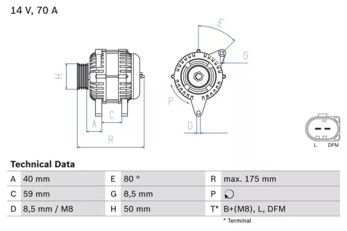 Dynamo BOSCH 0 986 042 620)