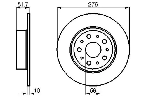 BOSCH Brake Disc 0 986 478 463 BOSCH 0 986 478 463)