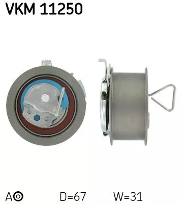 Tensioner Pulley, timing belt SKF VKM 11250)