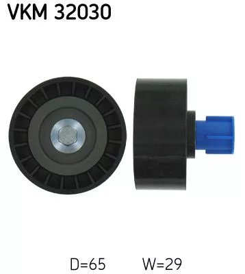Ombuigings-/geleidingspoelie, V-geribbelde riem SKF VKM 32030)