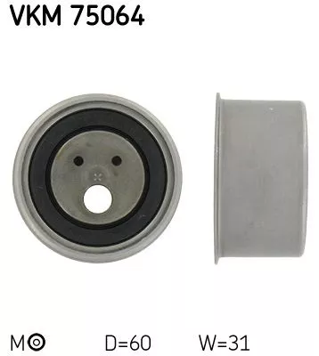 Tensioner Pulley, timing belt SKF VKM 75064)
