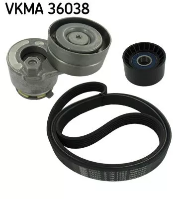 V-geribbelde riemset SKF VKMA 36038)