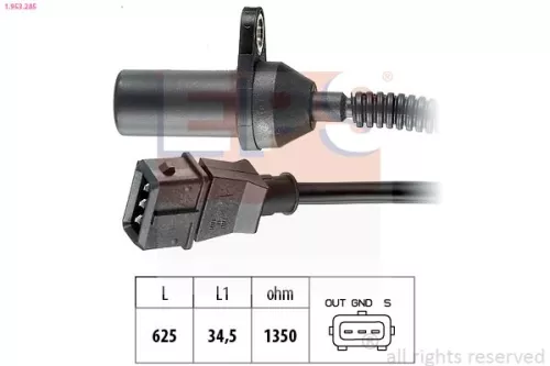 Sensor, krukaspuls EPS 1.953.285)