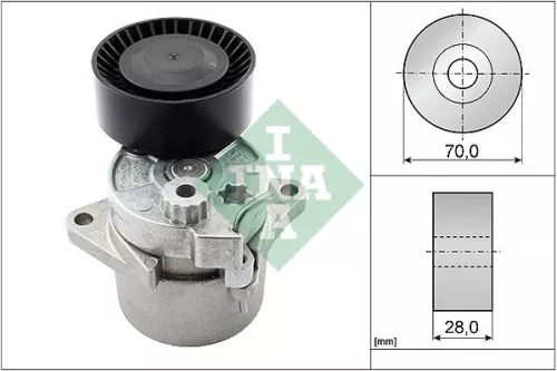 Riemspanner, V-geribbelde riem Schaeffler INA 533 0017 10)