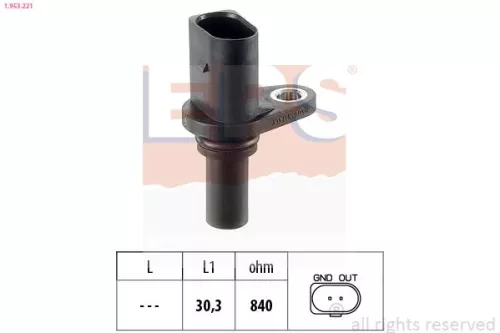 Toerentalsensor, automatische transmissie EPS 1.953.221)