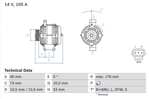 Dynamo BOSCH 0 986 042 790)