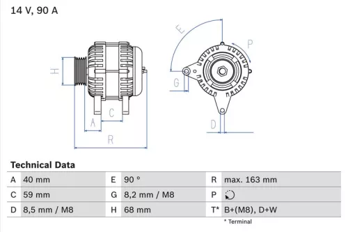 Dynamo BOSCH 0 986 040 330)