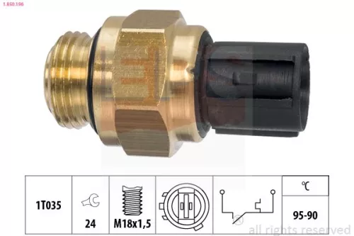Temperatuurschakelaar, radiatorventilator EPS 1.850.196)