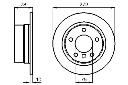 BOSCH Brake Disc 0 986 478 641 BOSCH 0 986 478 641)