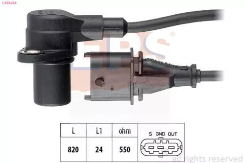 Sensor, krukaspuls EPS 1.953.234)