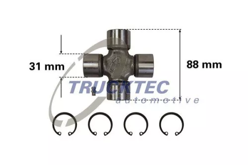 Koppeling, aandrijfas TRUCKTEC AUTOMOTIVE 02.34.012)
