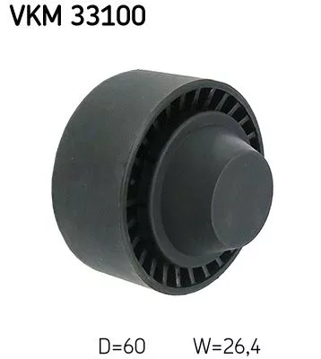 Ombuigings-/geleidingspoelie, V-geribbelde riem SKF VKM 33100)