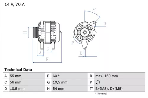 Dynamo BOSCH 0 986 041 240)