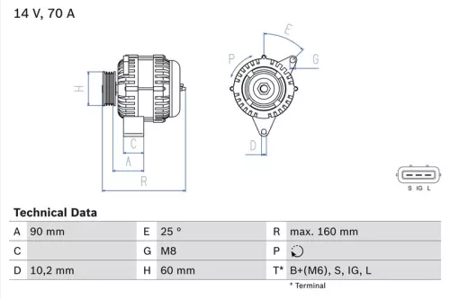 Dynamo BOSCH 0 986 040 461)