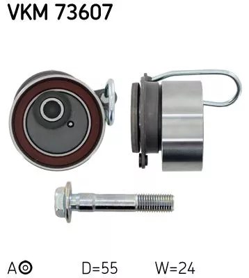 Tensioner Pulley, timing belt SKF VKM 73607)
