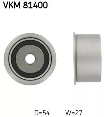 Ombuigingspoelie/geleidingspoelie, distributieriem SKF VKM 81400)