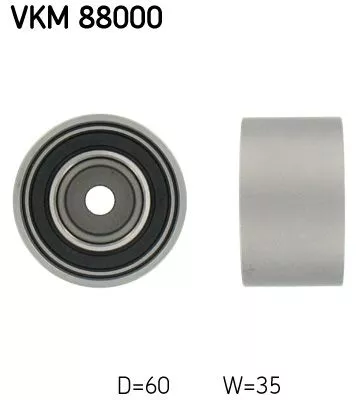 Deflection Pulley/Guide Pulley, timing belt SKF VKM 88000)