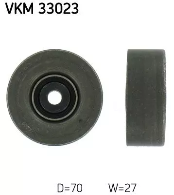 Ombuigings-/geleidingspoelie, V-geribbelde riem SKF VKM 33023)