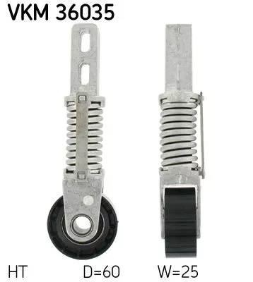 Riemspanner, V-geribbelde riem SKF VKM 36035)