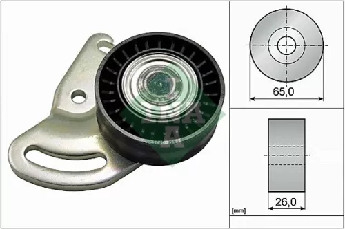 Spanrol, V-geribbelde riem Schaeffler INA 531 0591 30)