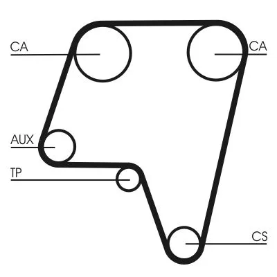 Distributieriem CONTINENTAL CTAM CT819)
